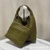 Bolso Tejido a Mano de Diseño Nicho para Mujer Estilo Occidental Bolso para Mujer Bolso Pequeño Gran Capacidad Bolso Cesta de Verduras