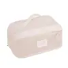 Nova Bolsa de Maquiagem de Malha com Abertura Grande, Organizador de Produtos de Skincare de Alta Qualidade, Bolsa de Higiene Pessoal Portátil para Viagem