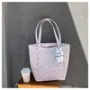 Bolso tote de lunares con un solo hombro de diseño único para mujer, nuevo modelo de verano 2026, gran capacidad, bolso con cremallera para el trabajo