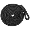 Boya Anticolisión Marina, Negra con Rayas, Deflector para Barco, Defensa Inflable Engrosada Anticolisión para Yates, Boya de Amarre, Deflector de Muelle