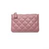 Billetera Aokachi Portatarjetas Múltiples Patrón de Diamantes Bolsa para Llaves Cartera de Piel de Oveja Mini Portátil de Moda