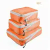 Conjunto de três peças de bolsa de armazenamento compacta para viagem transfronteiriça para viagens de negócios, armazenamento de roupas, grande capacidade, bolsa de armazenamento de viagem leve