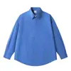Yidao Vintage 2026 Outono Novo Estilo Coreano Retrô Básico Cor Sólida Caimento Solto Versátil para o Trabalho Camisa de Manga Longa para Homens