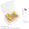 Ferramentas de Costura e Patchwork, Alfinetes Fixadores de Patchwork em Formato de Flor de Ameixa, Alfinetes de Posicionamento em Formato de Flor, Alfinetes de Cabeça Grande, 50 Peças, 100 Peças/Caixa, Atacado