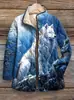 Transfronterizo Temu Nuevo Elemento Estampado Moda Personalizada Ropa de Algodón para Mujer Chaqueta de Terciopelo Ropa de Algodón Otoño e Invierno