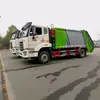 Camión compactador de basura de 15 metros cúbicos con caja de carga sellada y curva, diseñado para la sanidad urbana y rural y el transporte de residuos domésticos compactados