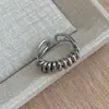 Moda Estilo Coreano Cruz Vazada Fashionável Simples Versátil Luxo Leve Toque de Alto Padrão Anel de Dedo com Diamante Zircônia Estilo de Empilhar