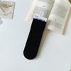Calcetines de Verano Finos de Hielo para Mujer, Calcetines de Terciopelo hasta la Pantorrilla, Zuecos Blancos, Mocasines JK con Sensación Fresca