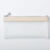 Bolsa de Lápices Transparente para Niñas Estilo K Celebridad de Internet Simple Secundaria Ins Gran Capacidad Estudiante de Preparatoria Apariencia Bolsa de Papelería Estuche de Papelería