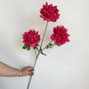 Peonía Coral 3 Cabezas Flor de Peonía Salón de Bodas Techo Camino Destacado Guía Decorativa Jarrón Exhibición de Flores Stock Listo