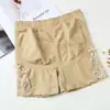 Novas Calças de Segurança de Renda, Leggings de Cintura Média para Controle da Barriga, Roupa Íntima de Três Pontos com Forro de Algodão Anti-exposição para Mulheres, Fornecimento Direto do Fabricante