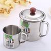 Taza de Acero Inoxidable Gruesa No Magnética de 11cm/12cm con Tapa Taza de Agua Hogar Adulto Conveniente Taza de Té Neutral