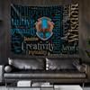 Amazon Explosiones Arte de Personalidad Color Magia Insignia Fondo Envolvente Pared Tapiz Dormitorio Mesita de Noche Tapiz Dormitorio