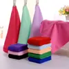Microfibra Regalo Toalla Pequeña 25*25 Guardería Bebé Toalla de Mano Color Sólido Suave Fabricante Venta al por Mayor