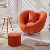 Minimalista Adecuado para Dormitorio de Apartamento Pequeño Balcón Silla Puff Sala de Conferencias Recepción Sofá Corazón Creativo Sofá Pequeño