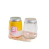 Botella de Plástico de 350ml con Forma de U Gordita para Bebidas de Jugo Taza Desechable de Grado Alimenticio para Mascotas con Tapa de Aluminio para Llevar
