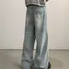 Jeans Americanos Retro de Pierna Ancha para Hombre, Nueva Colección Primavera/Verano 2026, Corte Holgado, Adelgazantes, Pierna Recta, Pantalones Largos hasta el Suelo con Efecto de Caída