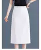 Falda lápiz adelgazante de cintura alta para mujer, nuevo estilo 2026, de longitud media, elegante falda de traje para primavera, verano y otoño