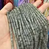 2*4mm Pasta de Frijol Color Mixto Corte Recto Ágata Piedra Natural Cuentas Planas Cuentas Espaciadoras Cuentas Sueltas Productos Semi-terminados Accesorios para Joyería DIY