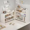 Estantería de escritorio para mesa estante de almacenamiento de escritorio para el hogar para estudio infantil estante de almacenamiento vertical multicapa pequeña estantería sobre la mesa