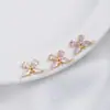 Chapado en Oro de 14K Galvanizado Circonio Colorido Super Hada Mariposa Colgante DIY Pulsera Hecha a Mano Collar Pendientes Joyería Colgante Colgante