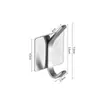 Ganchos de Acero Inoxidable para Cocina y Baño, Ganchos Adhesivos, Fuertes, Sin Taladro, Ganchos Individuales Sin Marca, Ganchos para Abrigos, Ganchos Metálicos para Abrigos y Sombreros para Detrás de la Puerta
