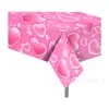 Toalha de Mesa Coração Borboleta Rosa Zb267 130*220cm Toalha de Mesa de Festa Toalha de Mesa Pe para Festa