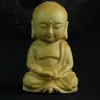 Talla de Boj Buda Talla en Madera Artesanías Colgante de Coche Madera de Durazno Boj Asiento de Loto Buda Guanyin Colgante