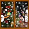 Adhesivo de Vidrio Creativo de Papá Noel Árbol de Navidad Colibrí Adhesivo para Ventana Reno Muñeco de Nieve Copo de Nieve Blanco Adhesivo Electrostático Adhesivo para Puerta