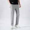 Pantalones de Seda Hielo Finos de Verano para Hombre, Pantalones Largos Casuales, Secado Rápido, Aire Acondicionado, Pantalones Deportivos para Hombre, Holgados, Talla Grande, Estilo Perezoso