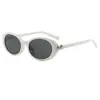 Gafas de Sol de Montura Ovalada de Moda Estilo Europeo y Americano Estilo de Celebridad Gafas de Sol para Mujeres y Hombres Retro Moda de Alta Gama t Marca