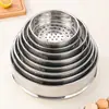 Cesta para Cocinar al Vapor de Acero Inoxidable 304 Bandeja para Cocinar al Vapor Doméstica Rejilla para Cocinar al Vapor Baozi Mantou Múltiples Niveles Varias Especificaciones Fácil de Limpiar Rejilla Simple para Cocinar al Vapor