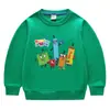 Primavera y Otoño 2026 Estilo Coreano de Dibujos Animados Ropa Nueva para Niños Sudadera de Cuello Redondo Camisetas de Algodón de Manga Larga para Niños y Niñas