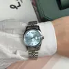 Reloj Serie Hielo Triturado Azúcar Daishika Mismo Plano de la Viuda Occidental para Mujer Azul Hielo Triturado Polvo Hielo Triturado Reloj Pitaya