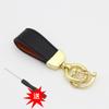 Chaveiro de carro de pele de ovelha francesa, chaveiro com padrão de lichia colorido, pingente de carro da moda, acessórios fofos para bolsa feminina