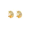 Nuevos pendientes de estrella hueca inspirados en Chanel para mujer, diseño de alta gama, tachuelas de trébol de cuatro hojas de lujo ligero, pendientes simples y únicos