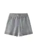 Estilo Novo Outono e Inverno Moda Retrô Francesa Cintura Elástica com Cordão Calça Casual de Tricô Shorts Modeladores e que Alongam a Silhueta para Mulheres