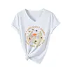 En una Carretera Oscura y Desierta Amazon Wish Sitio Independiente Moda Casual Camiseta de Manga Corta con Cuello en V para Mujer