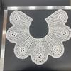 En stock al por mayor cuello de bordado perforado hueco flor Nuevo Patrón cuello redondo accesorios de ropa encaje de algodón cuello de ropa para niños