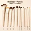 Cangzhou conjunto de pincéis de maquiagem zero grau cabelo macio pincel para iluminador pincel de beleza pincel para pó solto conjunto completo de pincéis de maquiagem ferramentas de beleza