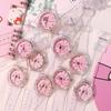 Relógio de Texto de Personalidade de Coração de Nova Garota Rosa Simples Transparente Fresco Bonito Desenho Animado Eletrônico Relógio Spot