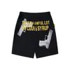 Dropshipping Transfronterizo 2026 Primavera/Verano Nuevo Estilo Que Es Estampado de Letras Casual Holgado Pantalones Cortos Unisex Pantalones Cortos de Playa