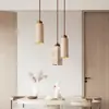Moderna lámpara colgante pequeña de travertino amarillo para mesita de noche estilo wabi-sabi japonés dormitorio vintage casa de huéspedes entrada comedor retro nórdico