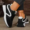 Nuevas Zapatillas Casuales para Mujer Talla Grande Bloque de Color Estilo Papá Suela Gruesa para Aumentar Altura Otoño/Invierno 2026 para Comercio Transfronterizo