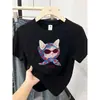 Camiseta de Manga Corta para Mujer de Nicho Inspirada en el Diseño, Nuevo Estilo Verano 2026, Corte Holgado, Adelgazante, Versátil, Algodón Puro, Top Casual para Mujer