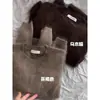 Suéter Verde Suave de Mohair Cuello Redondo para Mujer Otoño e Invierno Ropa Exterior Estilo Lazy Color Leche Holgado Tejido