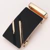 Guan Pin 3.5CM Cinturón de Cuero para Hombre con Cabeza Esmerilada y Hebilla Automática Cintura Cabeza Pantalones de Hombre Negocios Outlet de Fábrica
