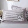 Toalla de Almohada Grande Algodón Par Tres Capas Gasa Adulto Cabeza de Almohada Pañuelo de Cabeza Remate Absorbente de Sudor Parejas Estilo Europeo Toalla de Almohada