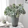 Flores Artificiales Estilo Europeo Flox Terciopelado Ramo de Flores Falsas Flores Secas Decoración Vintage para el Hogar Adornos para Salas de Muestra Venta al por Mayor Transfronteriza