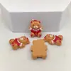 Desenho Animado Novo Boneco de Neve de Natal Presente Alce Acessórios de Resina Cola Cremosa Capa de Celular Grampo de Cabelo Material para Joias